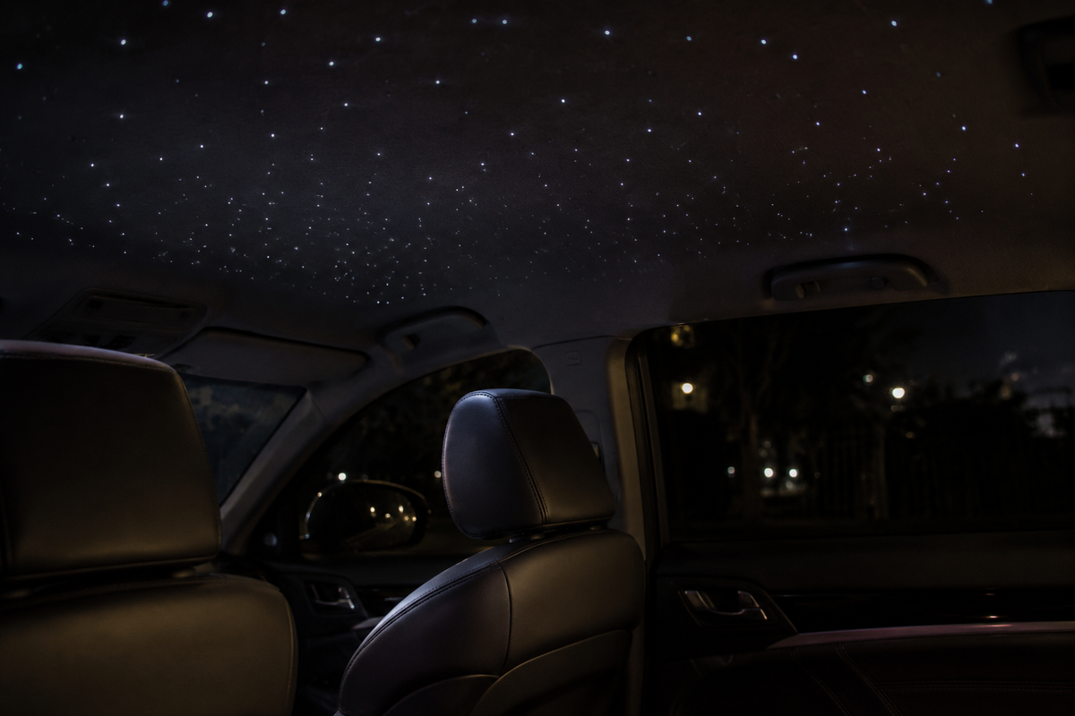 Generic ambient star light inside a parked car