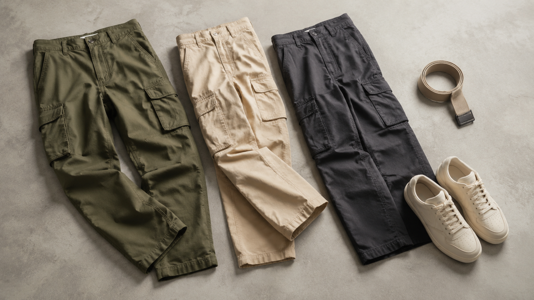 Cargo pants in versatile neutral colors