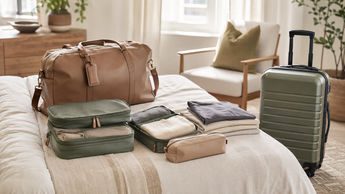 Bags and luggage packed for travel