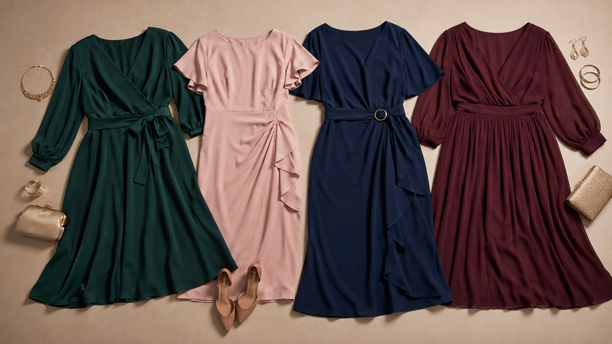 Plus size dresses in elegant silhouettes