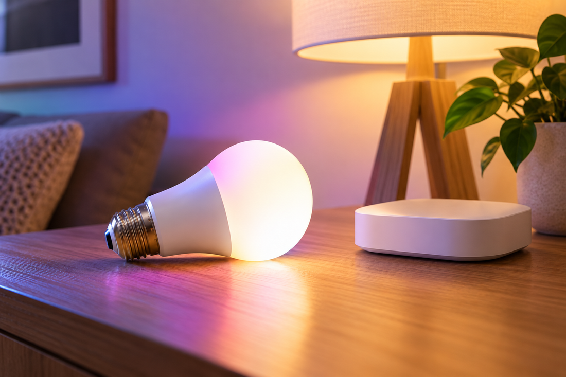 Zigbee RGBW smart bulb with a compact hub