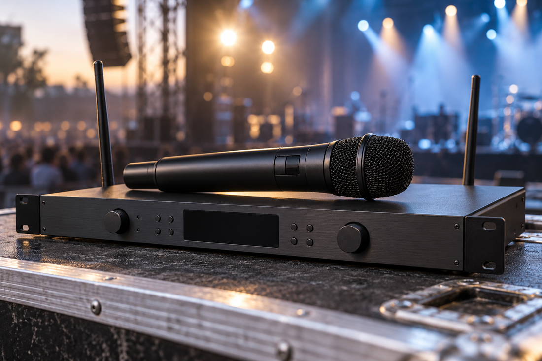 Digital handheld wireless microphone and receiver