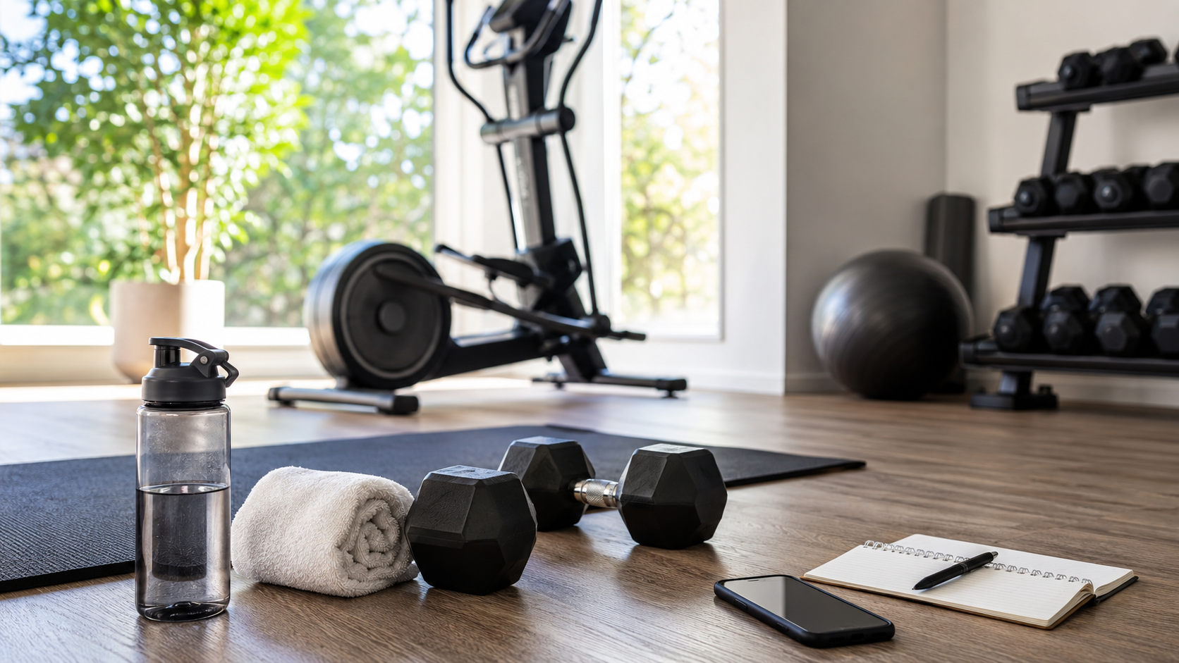 Workout planning with gym equipment