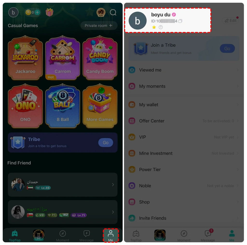 شحن 167900 كوينز TopTop Games & Chat سريع وآمن