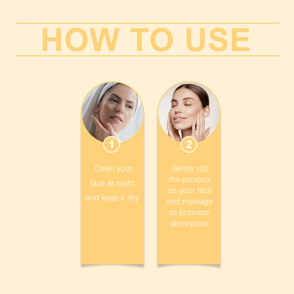 Ouhoe Anti Aging Roller Essence Night Repair Serum Firming Fade Fine Lines Moisturizing Brighten Roll On Facial Skin Care