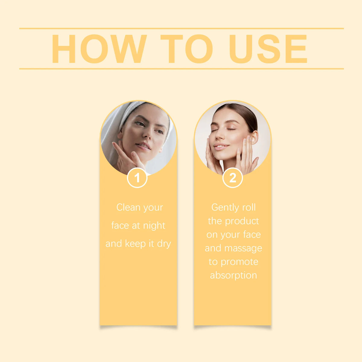 Ouhoe Anti Aging Roller Essence Night Repair Serum Firming Fade Fine Lines Moisturizing Brighten Roll On Facial Skin Care