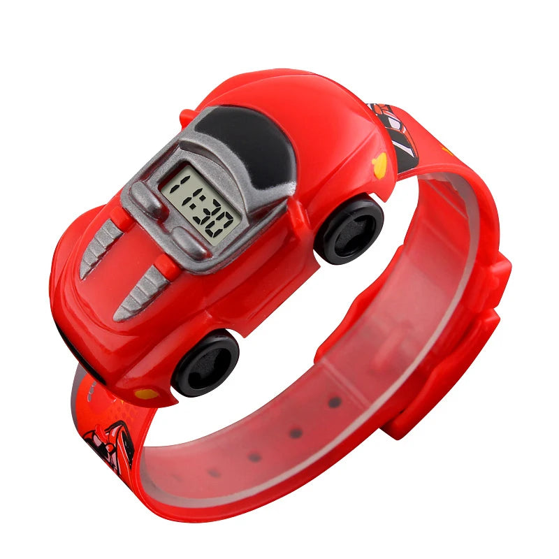 SKMEI Colorful Creative Cartoon Fun Car Mode Children Watches Date Time Clock Wristwatch For Boys Girls Birthday New Year Gift