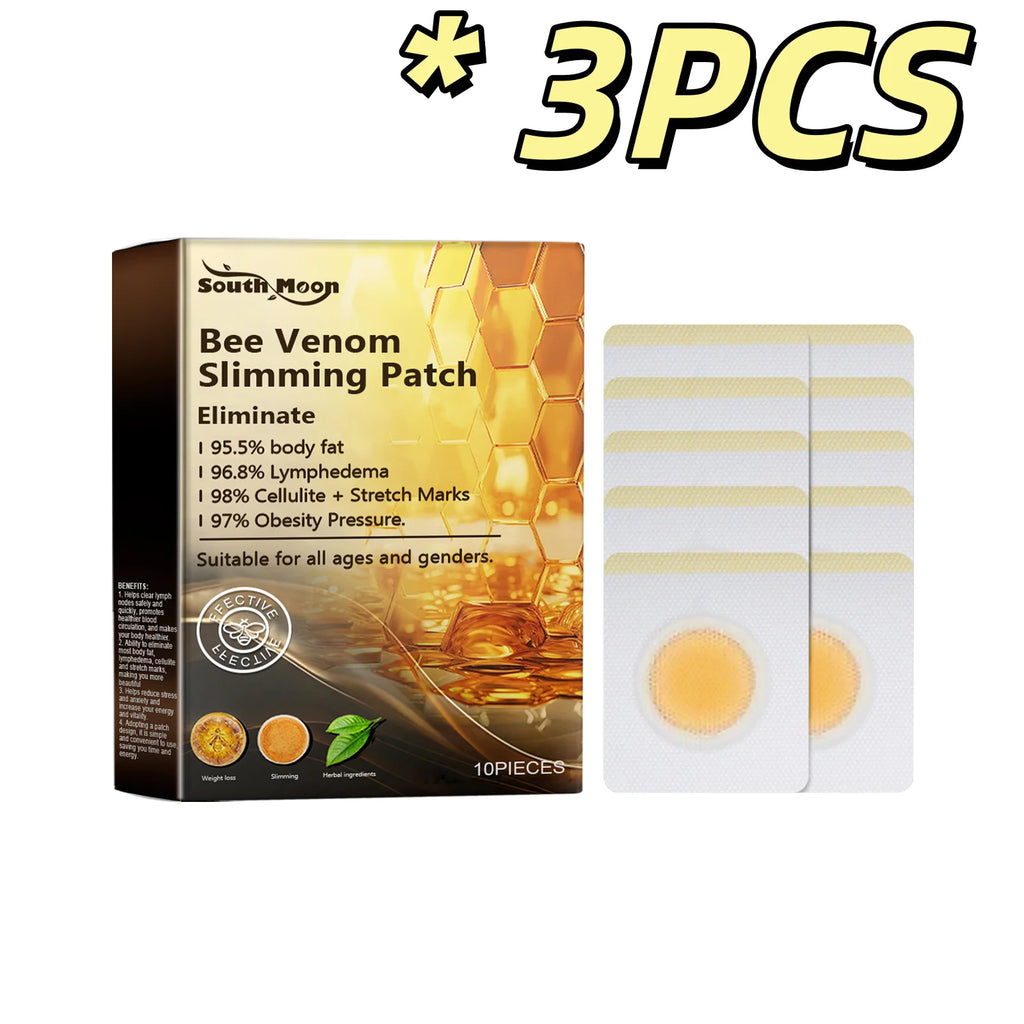 Bee Venom Body Shaping Patch Tighten Skin Firm Body Contour Improve Elasticity Boost Blood Circulation Gentle Skin Firm Patches
