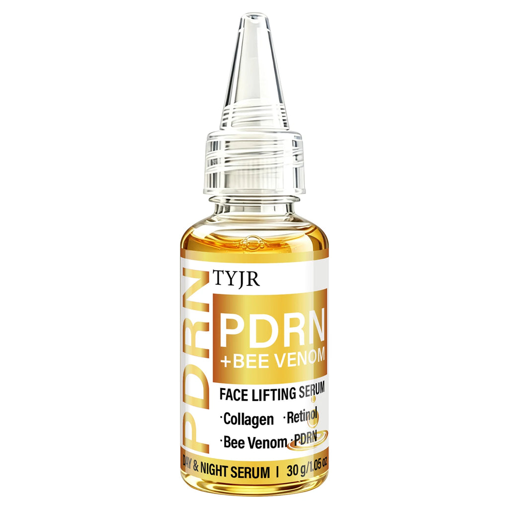 TYJR PDRN Bee Venom Face Serum 30g Day Night Moisturizing Firming Skin Care with Collagen Retinol Extracts