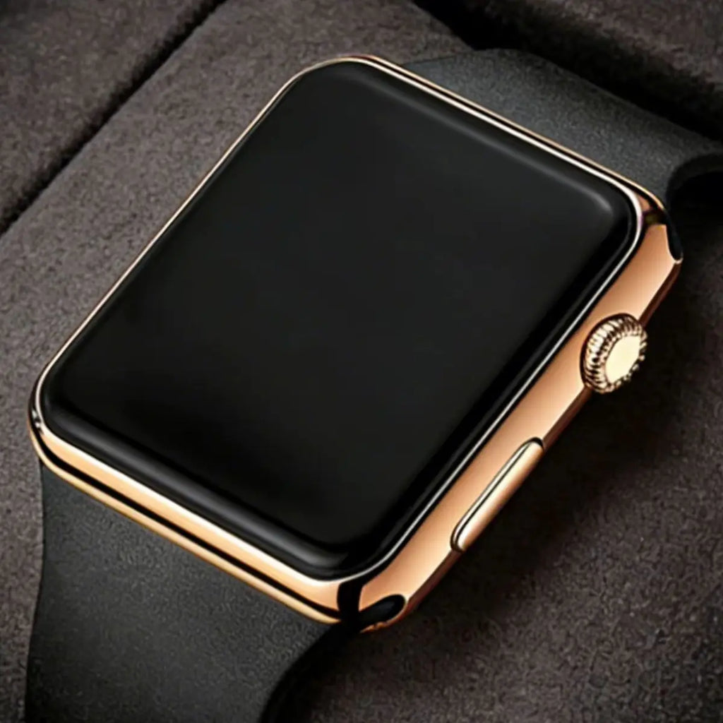 2-Piece Set, Silicone Strap Electronic Watch Set, Black+Pink, Couple's Watch, Square Dial, Digital Display, Casual Everyday Wear.