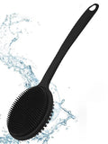 Soft Body Scrubber Shower Exfoliating Scrubs Long Handle Bath Brush Exfoliator Skin Massager Cleaning Brush Bathroom Accessories