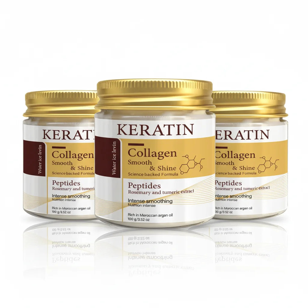 7-In-1 Multi Oil Hair Mask Rosemary Peppermint Castor Oil Keratin Biotin Nourish Scalp Fix Dry Brittle Frizzy Hair Daily Care