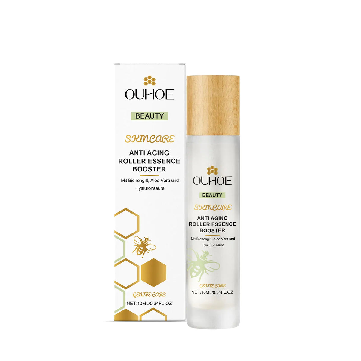Ouhoe Anti Aging Roller Essence Night Repair Serum Firming Fade Fine Lines Moisturizing Brighten Roll On Facial Skin Care
