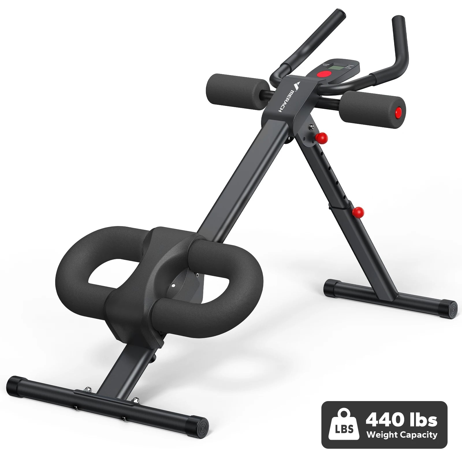 MERACH 2314 Ab Machine Adjustable Trainer Workout Foldable Knee Protection Abdominal Exercise Machine Core Ab Exercise System Trainer