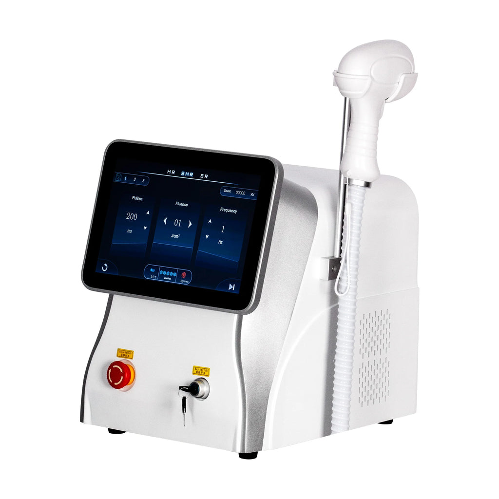 Diode Lase Ice Platinum Hair Removal Machine 5000W Diode Lase Permanent Painless Depilator 3-Wavelength 755 808 1064nm