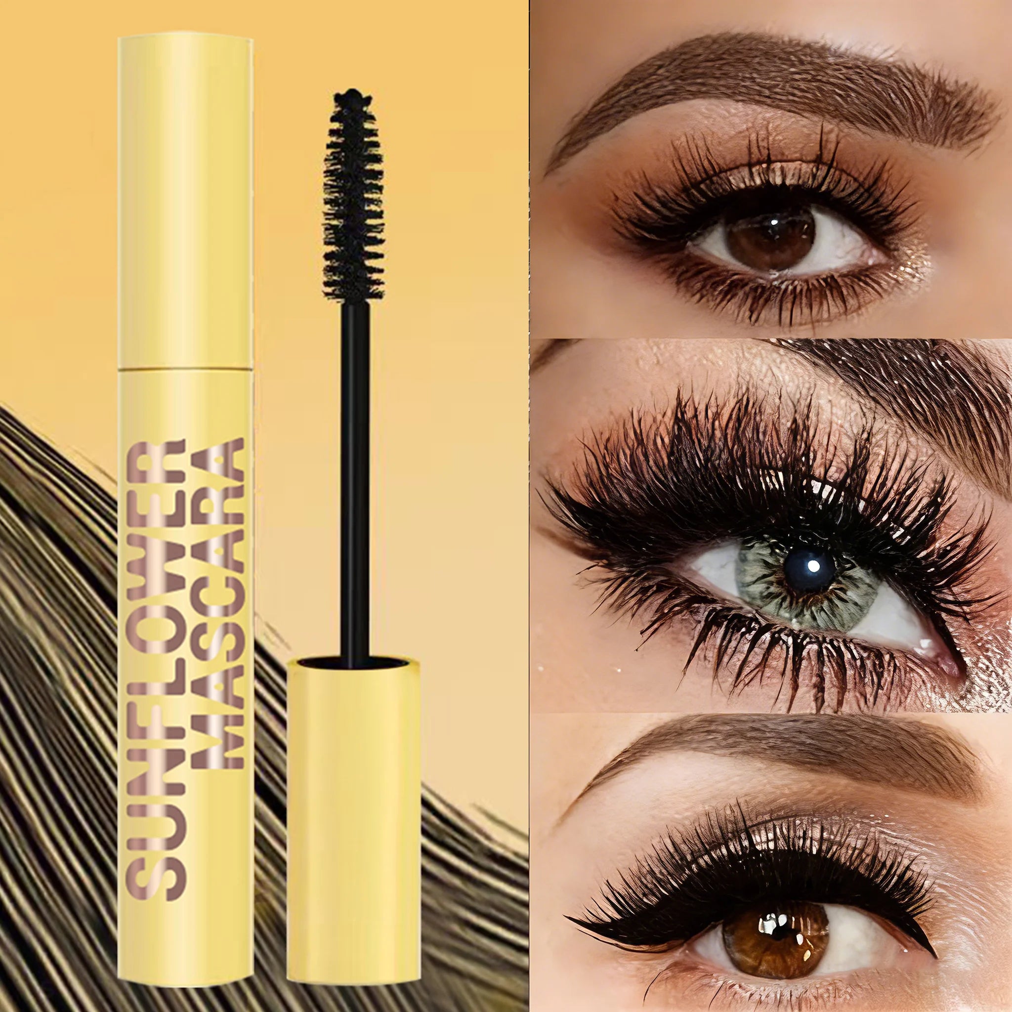 Slim Volume Mascara Black Waterproof Long-lasting Mascara Curls Up Long-Lasting Smudge-Proof Easy to Apply Unisex Eye Makeup