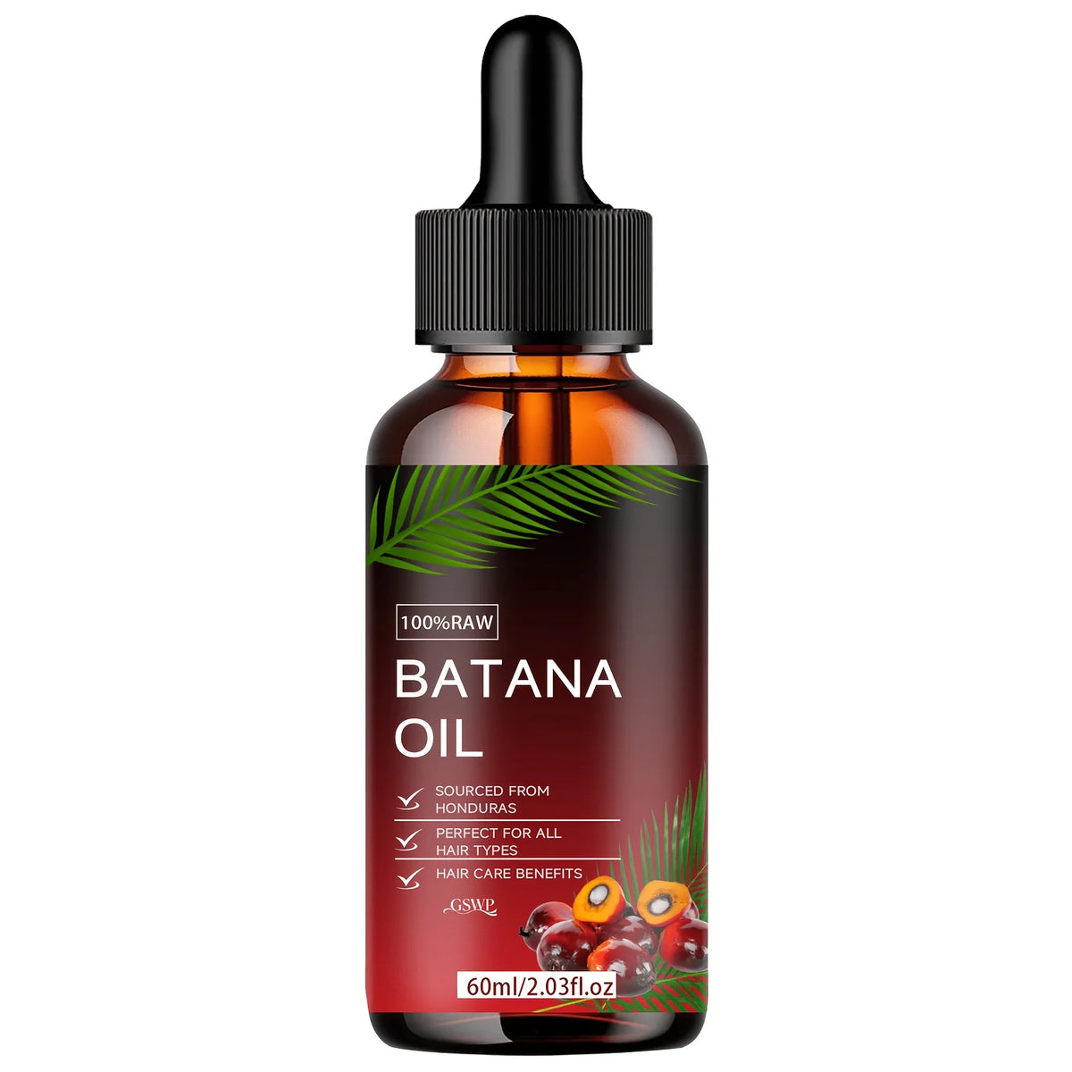 GSWP Batana Oil Hair Oil,Deep moisturizing,Making It Soft And Shiny，deep Conditioning & Strengthening.60ml/120ml