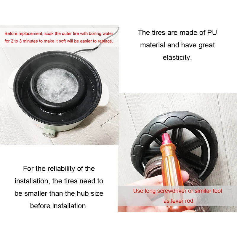 Buggy Wheel Tire For Uppababy Cruz V1 Pushchair Front Or Rear Wheel Tyre Cover Baby Stroller Replace Accessories