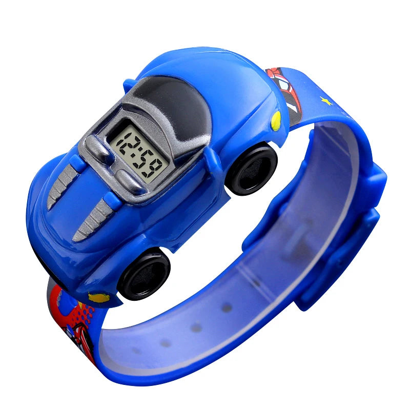 SKMEI Colorful Creative Cartoon Fun Car Mode Children Watches Date Time Clock Wristwatch For Boys Girls Birthday New Year Gift