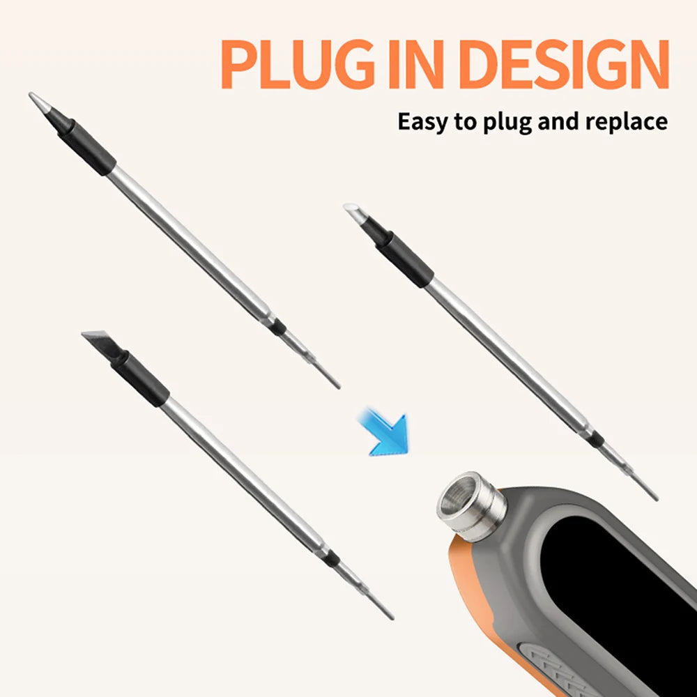8–15W USB Digital Smart Soldering Iron, Wireless Temperature-Adjustable Mini Soldering Iron Set, Type-C Connector, 180–450°C