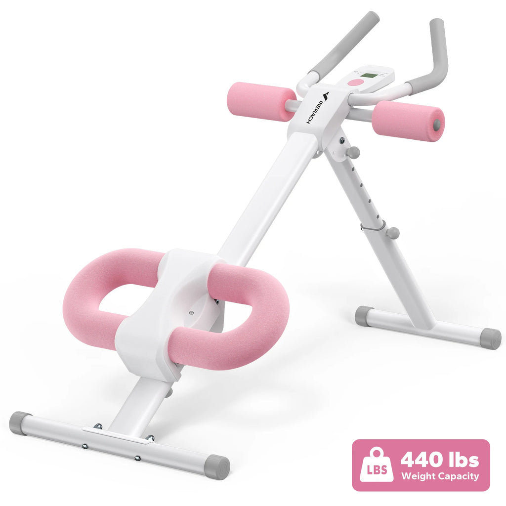 MERACH 2314 Ab Machine Adjustable Trainer Workout Foldable Knee Protection Abdominal Exercise Machine Core Ab Exercise System Trainer