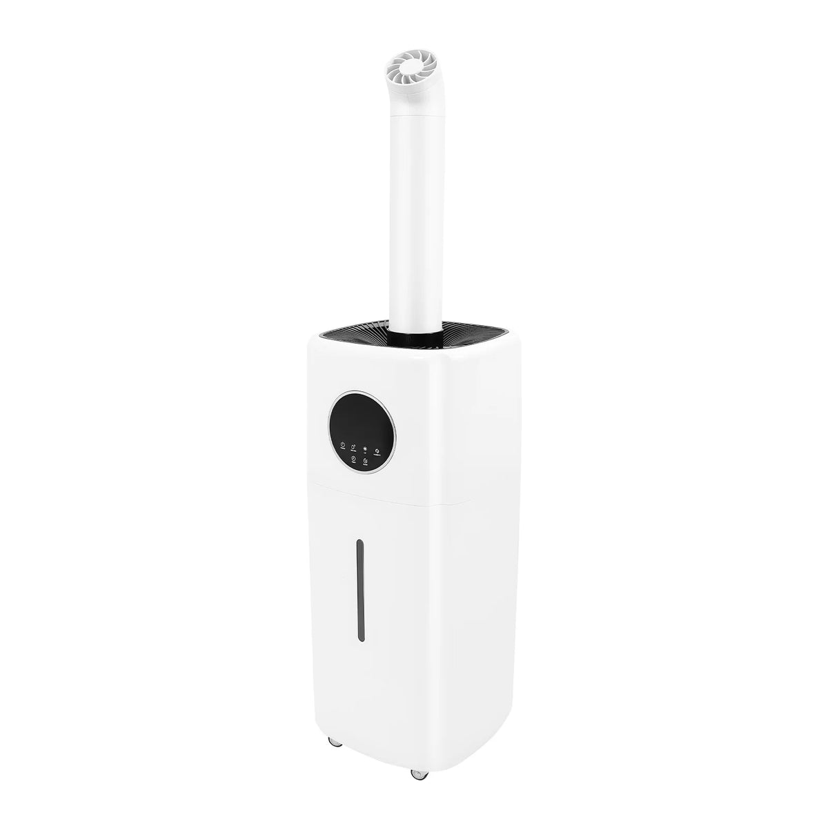 21L Large Humidifier, Commercial Humidifier, Humidifiers for Large Room, Cool Mist Top Fill Humidifier with 3 Mist Levels, Dual 360° Nozzles, Wheels & Remote Control