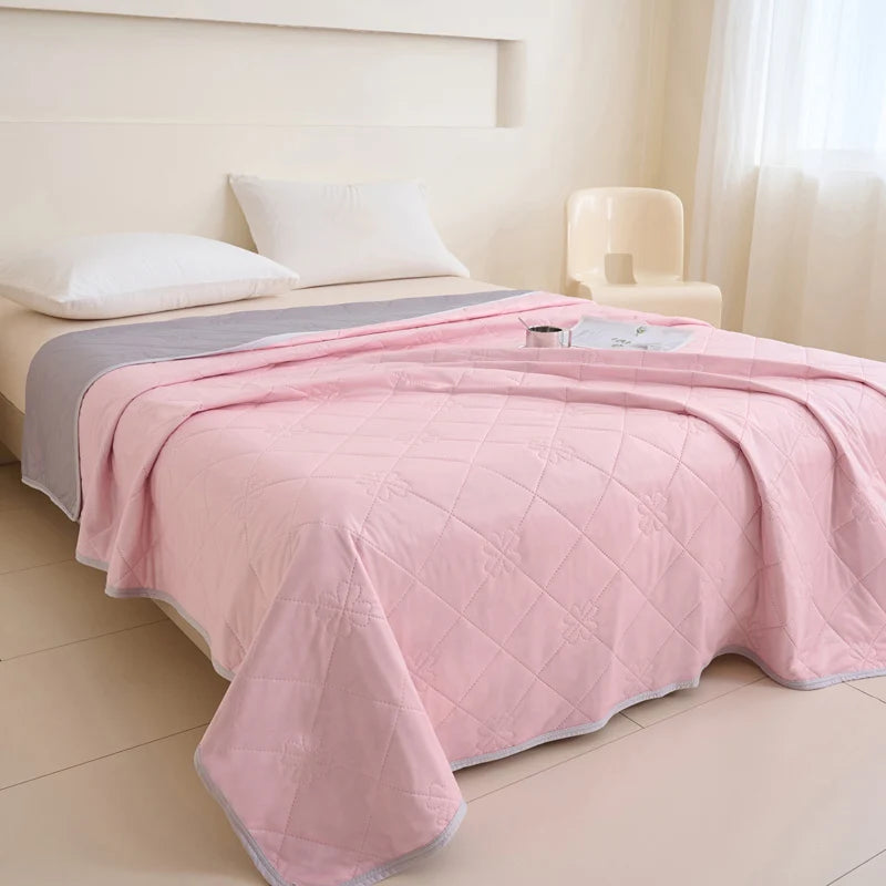 ROSEKIND Soft Cooling Blanket for Hot Sleepers, Thin Cold Lightweight for Sofa Bed Office, Absorbs Heat to Keep Cool for Summer