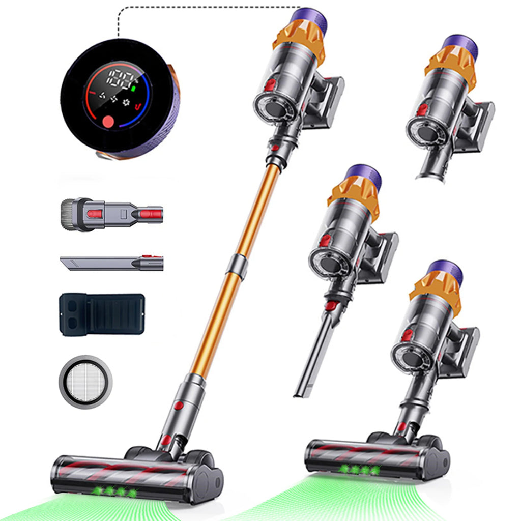 Blossom V18 Cordless Vacuum Cleaner, 550W 45KPA 55Mins Cordless Stick Vacuum Cleaner with Touch Screen, 6 Lbs Very Lightweight