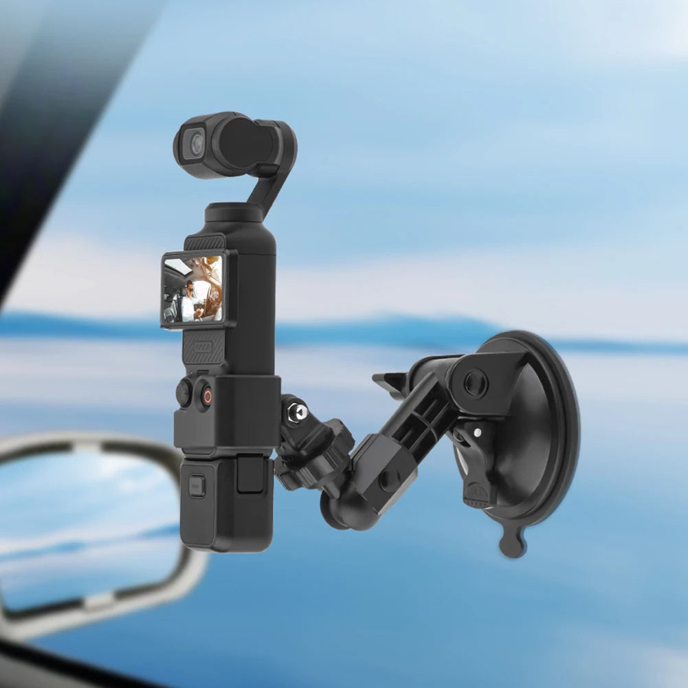 For DJI Osmo Pocket 3 Car Mount Adapter - Suction Cup Expansion Bracket Holder for GoPro Hero Insta360 Action Camera Accessories