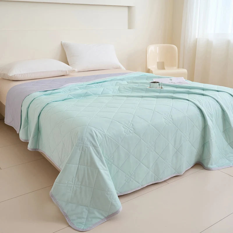 ROSEKIND Soft Cooling Blanket for Hot Sleepers, Thin Cold Lightweight for Sofa Bed Office, Absorbs Heat to Keep Cool for Summer