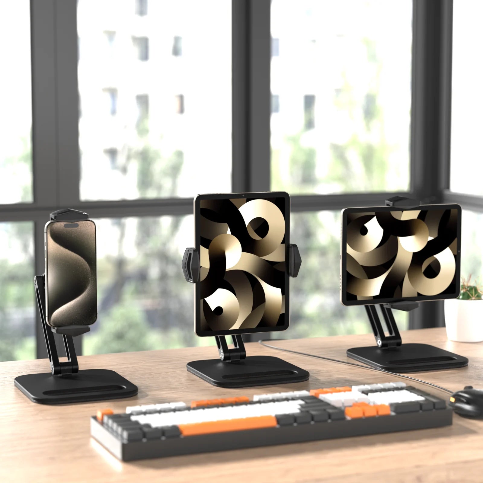 Artpowers Portable Monitor Stands VESA  Monitor Mount Fits 13'' to 18'' Portable Screen Tablet Pad With Height Adjustable