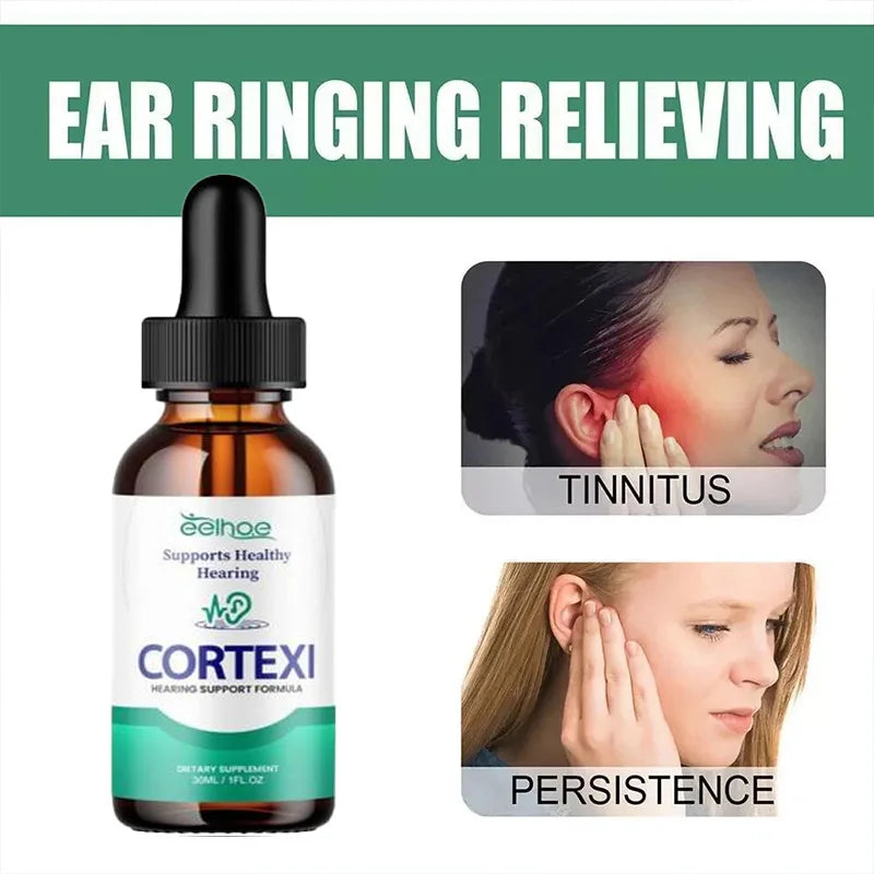 EELHOE Tinnitus Ear Drops Clean Earwax Relieve Tinnitus Ear Back Ear Discomfort Ear Drops Ear Hygiene Ear Care Relief Formulas