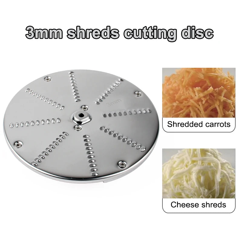 Electric Vegetable Slicer Accessories Cutting Into Strips Stainless Steel Replacement Slicing Knife Disc Shredding Blade Kit