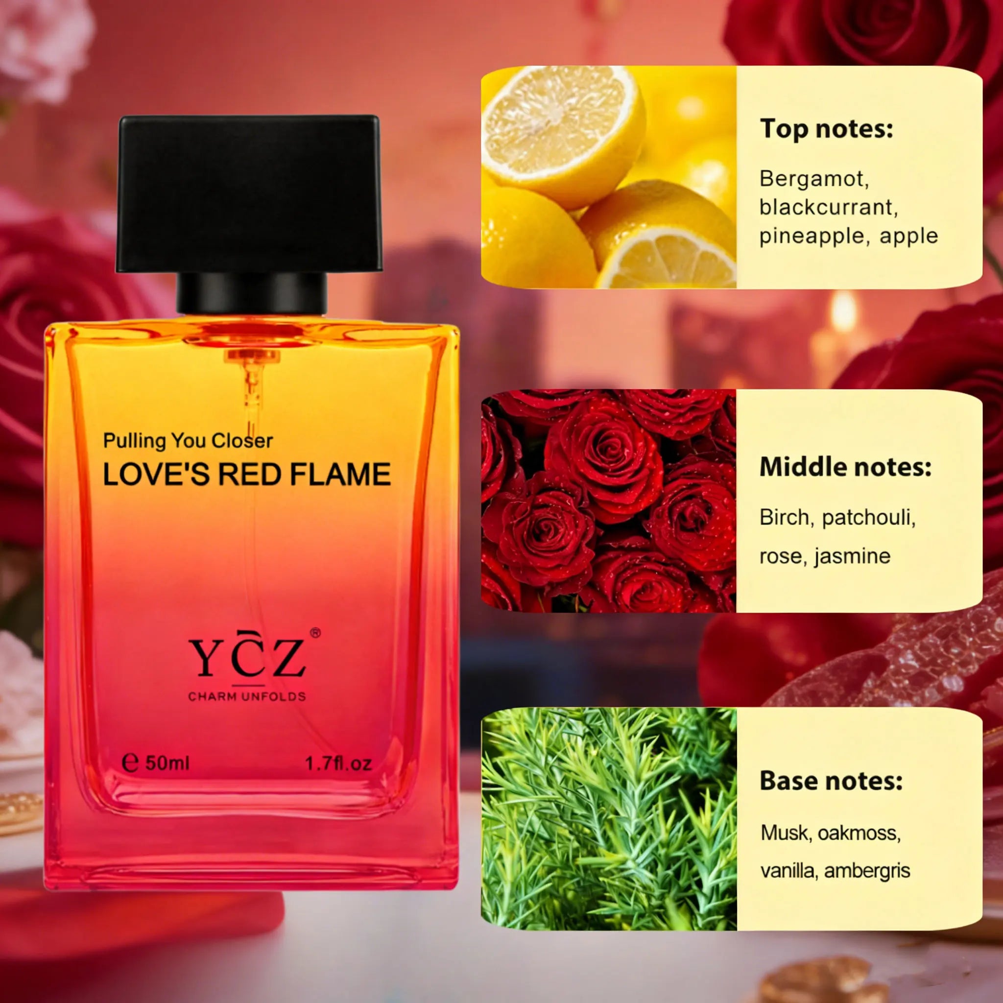 YCZ Men's Perfume, 1pcs | 1.7fl.oz, Woody Fruity, Fougère, Ideal Special Occasions, Making It the Ideal Gentleman’s Gift