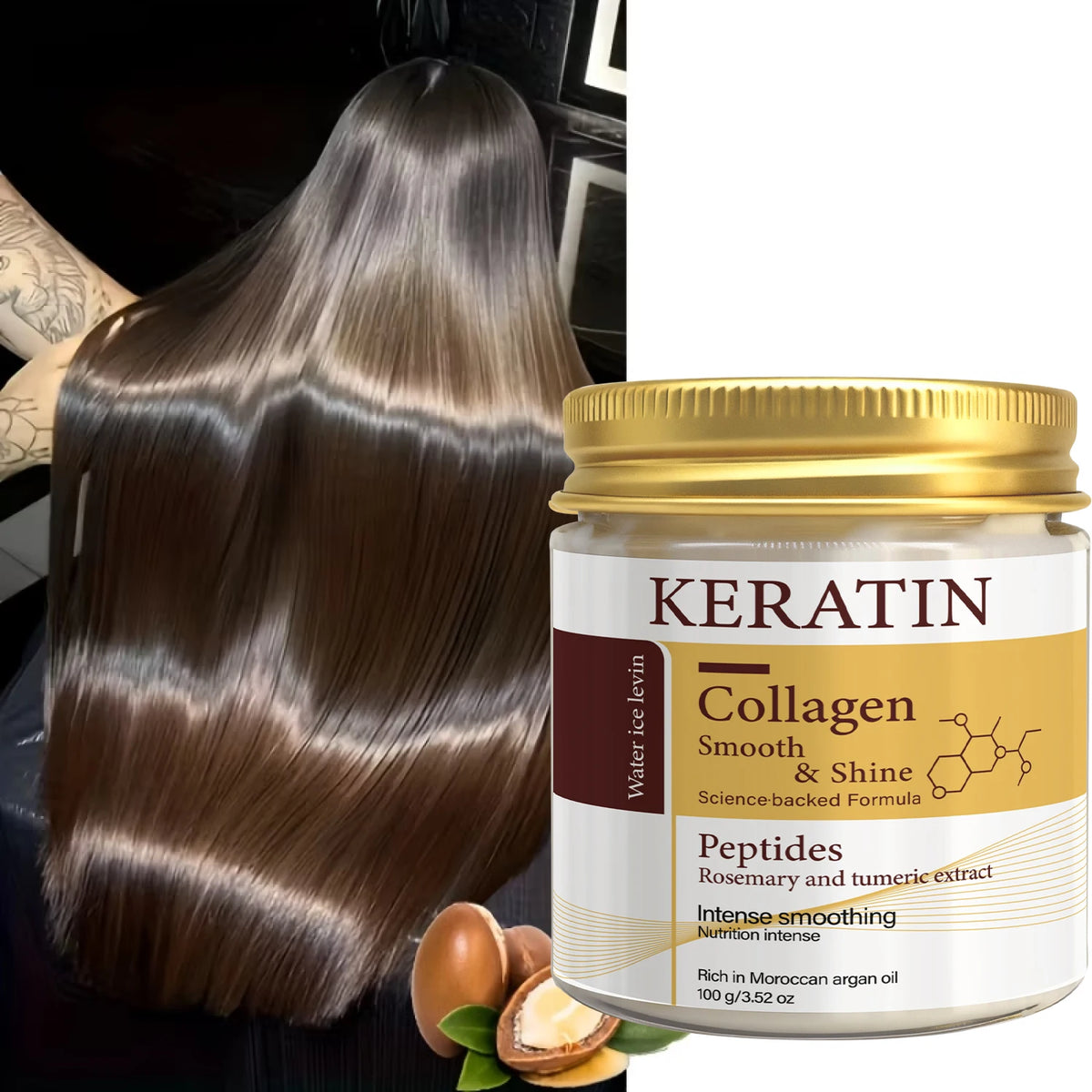 7-In-1 Multi Oil Hair Mask Rosemary Peppermint Castor Oil Keratin Biotin Nourish Scalp Fix Dry Brittle Frizzy Hair Daily Care