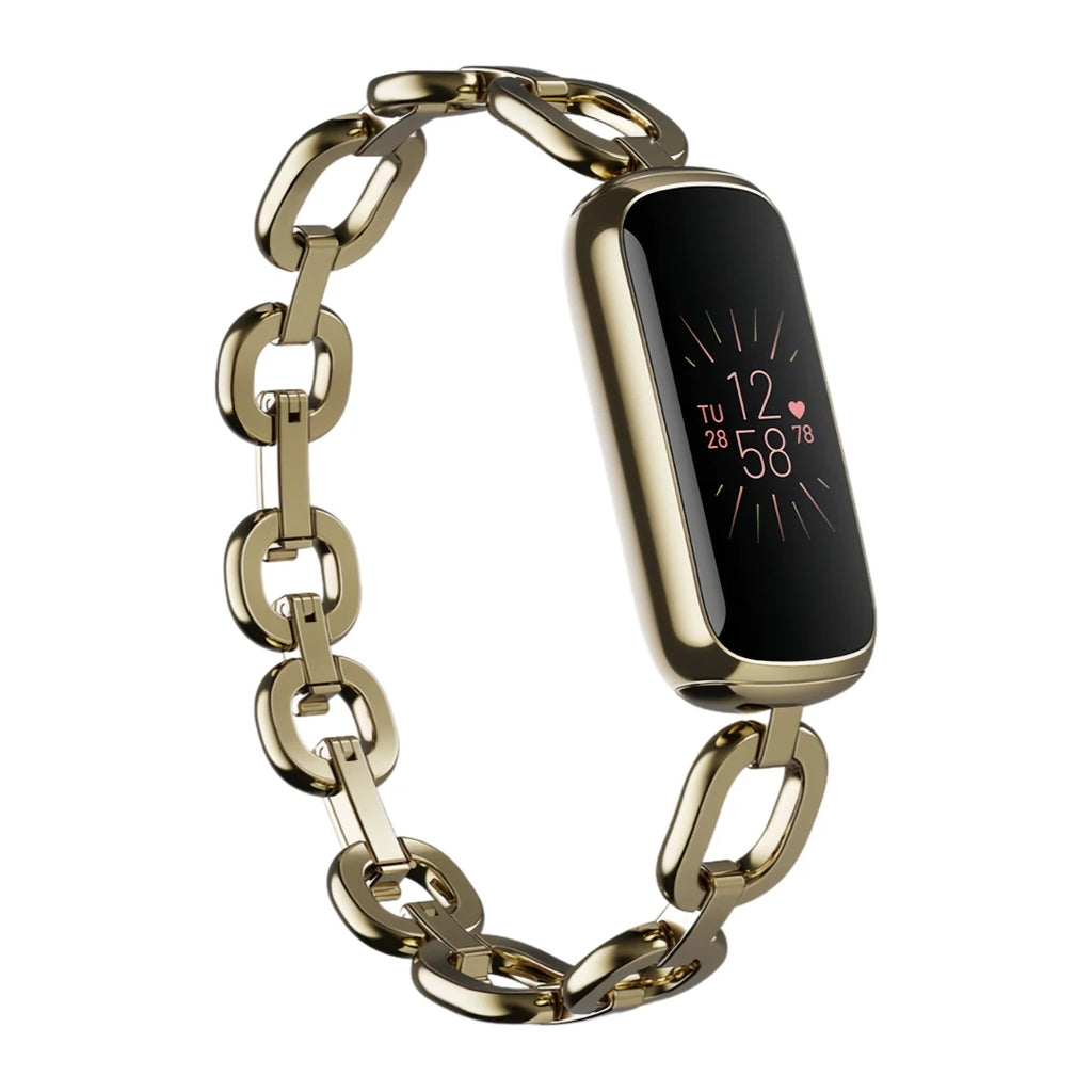 Fitbit Luxe Fitness Tracker AMOLED Screen 24/7 Heart Rate Monitor Sleep SpO2 Stress Tracker Waterproof Smart Bracelet