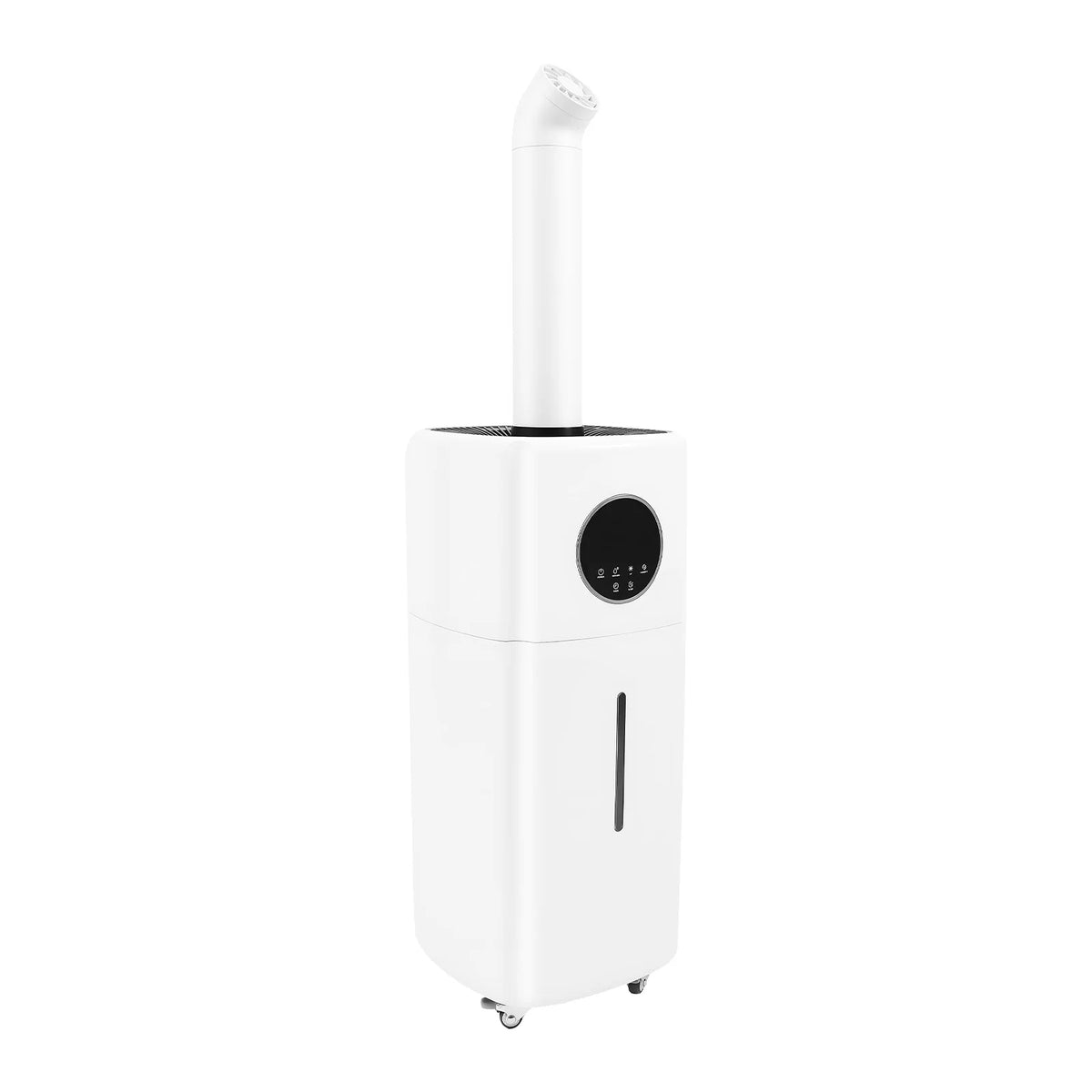 21L Large Humidifier, Commercial Humidifier, Humidifiers for Large Room, Cool Mist Top Fill Humidifier with 3 Mist Levels, Dual 360° Nozzles, Wheels & Remote Control