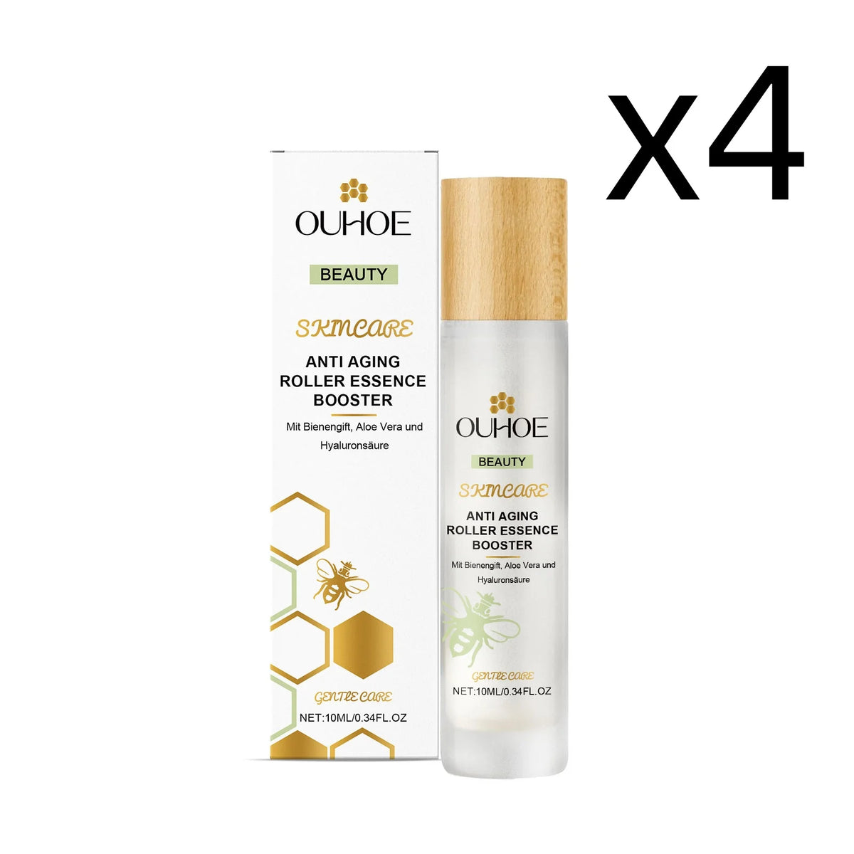 Ouhoe Anti Aging Roller Essence Night Repair Serum Firming Fade Fine Lines Moisturizing Brighten Roll On Facial Skin Care