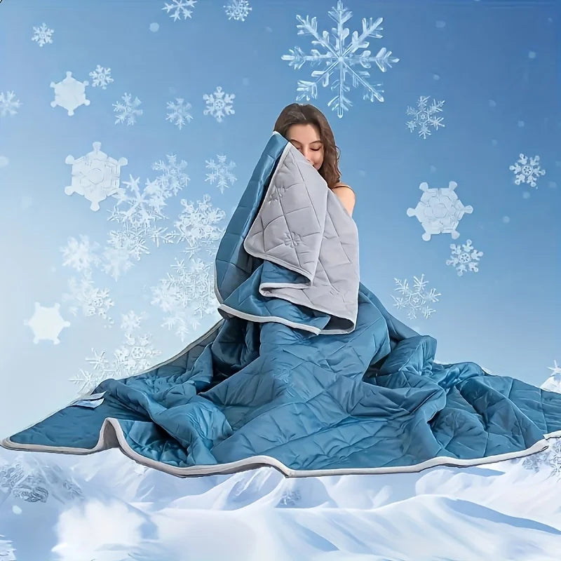 ROSEKIND Soft Cooling Blanket for Hot Sleepers, Thin Cold Lightweight for Sofa Bed Office, Absorbs Heat to Keep Cool for Summer