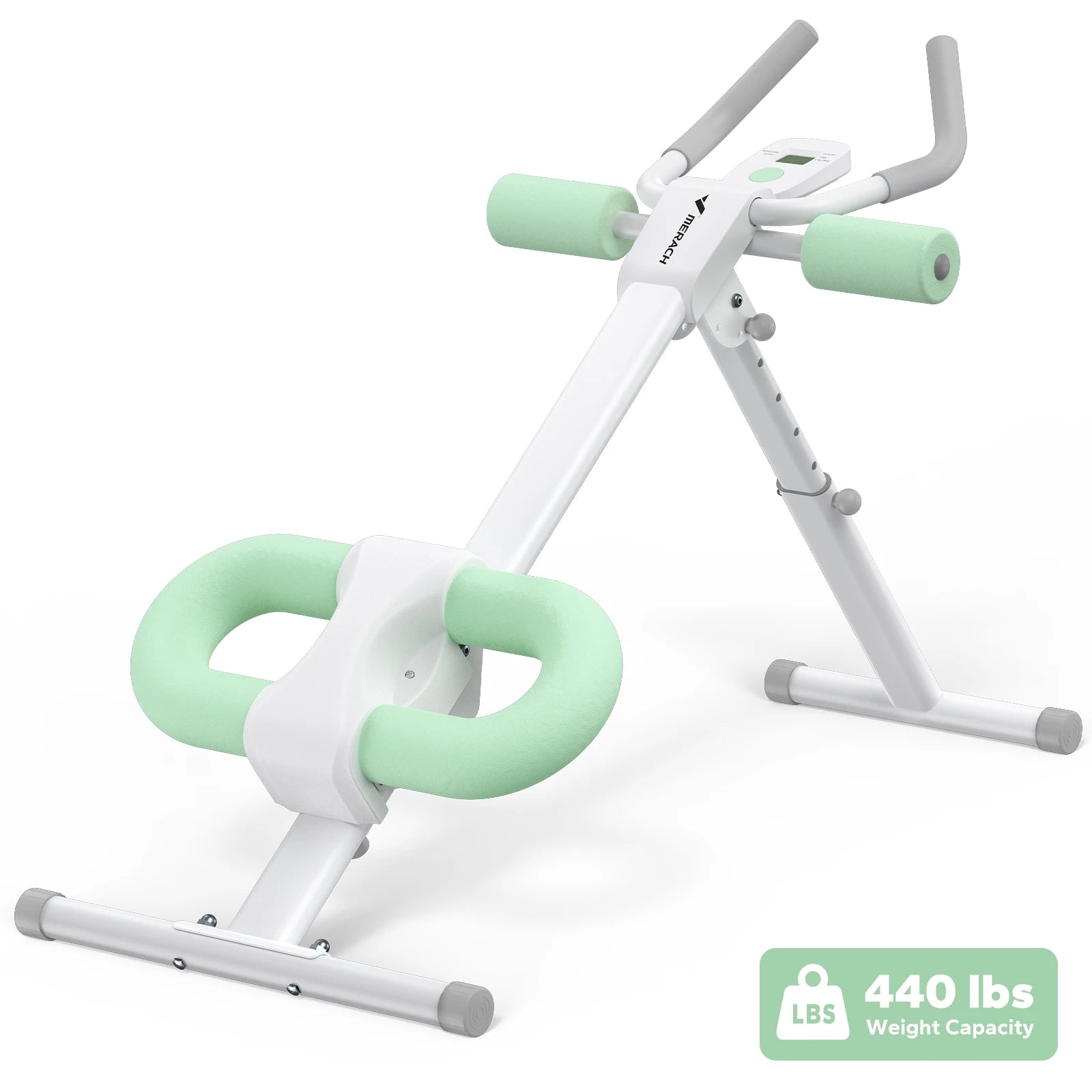 MERACH 2314 Ab Machine Adjustable Trainer Workout Foldable Knee Protection Abdominal Exercise Machine Core Ab Exercise System Trainer