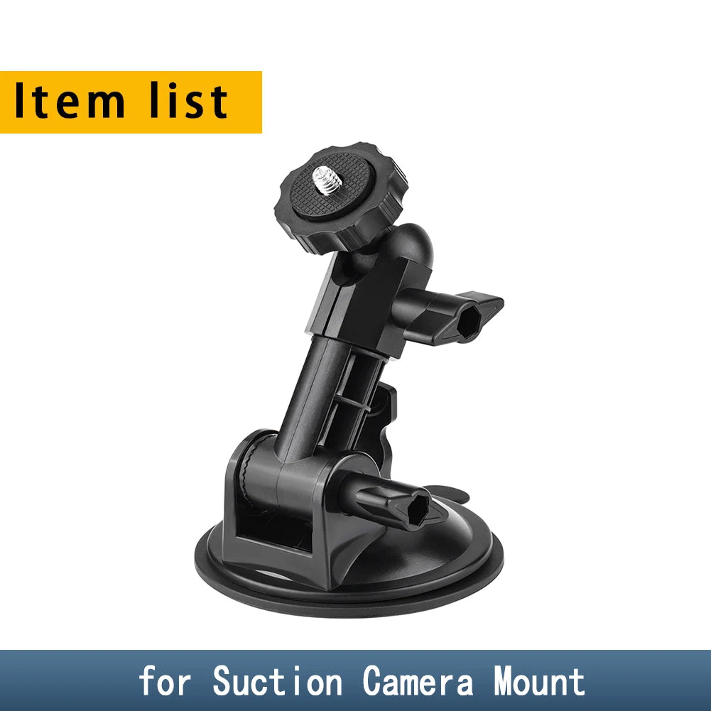 For DJI Osmo Pocket 3 Car Mount Adapter - Suction Cup Expansion Bracket Holder for GoPro Hero Insta360 Action Camera Accessories