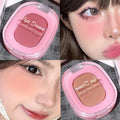Monochrome Flower Mist Blush Powder Fine Matte Brightens Rouge Natural Nude Powder Pink Trimming Blush Waterproof Easy To Apply