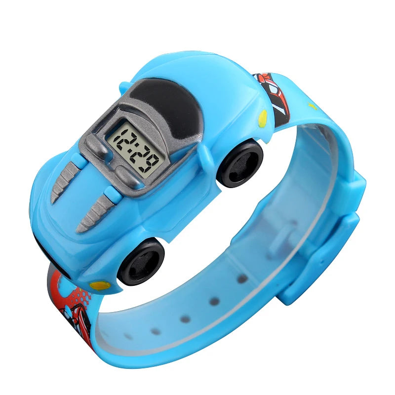 SKMEI Colorful Creative Cartoon Fun Car Mode Children Watches Date Time Clock Wristwatch For Boys Girls Birthday New Year Gift