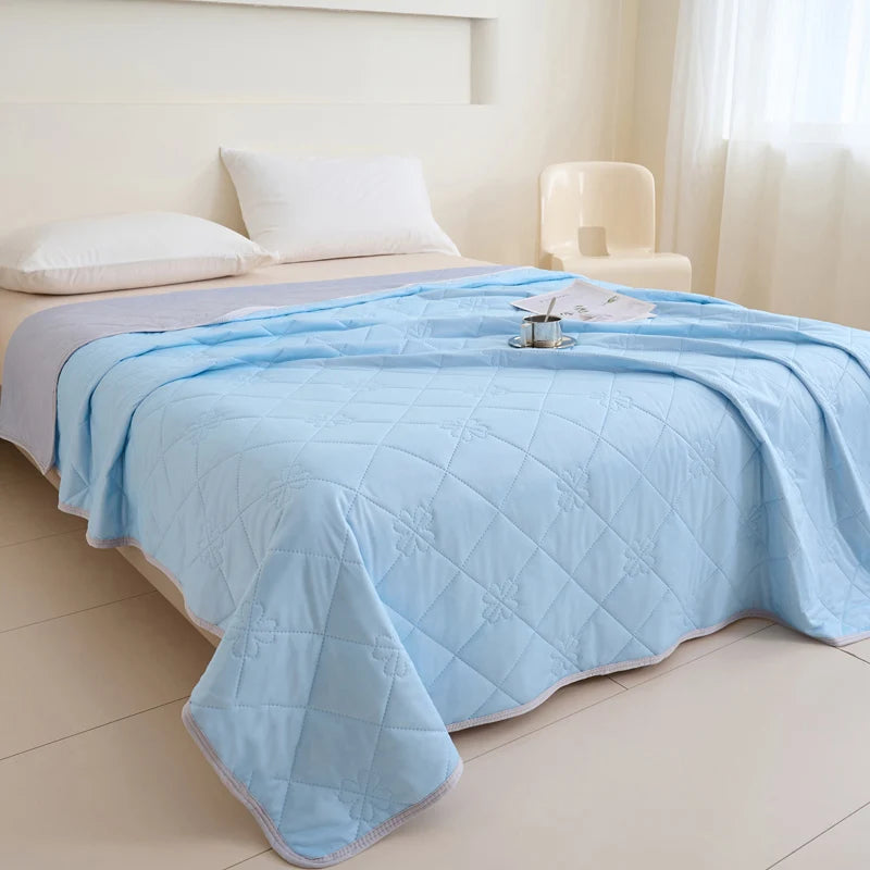 ROSEKIND Soft Cooling Blanket for Hot Sleepers, Thin Cold Lightweight for Sofa Bed Office, Absorbs Heat to Keep Cool for Summer