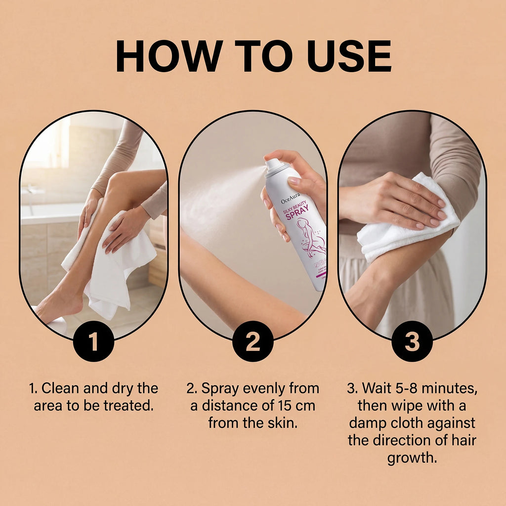 150ML Body Hair Remover Spray Gentle Formula Moisturizing Skin Enhance Smoothness Lightweight Soothing Discomfort Refreshing Non-stciky Hair Removal Spray