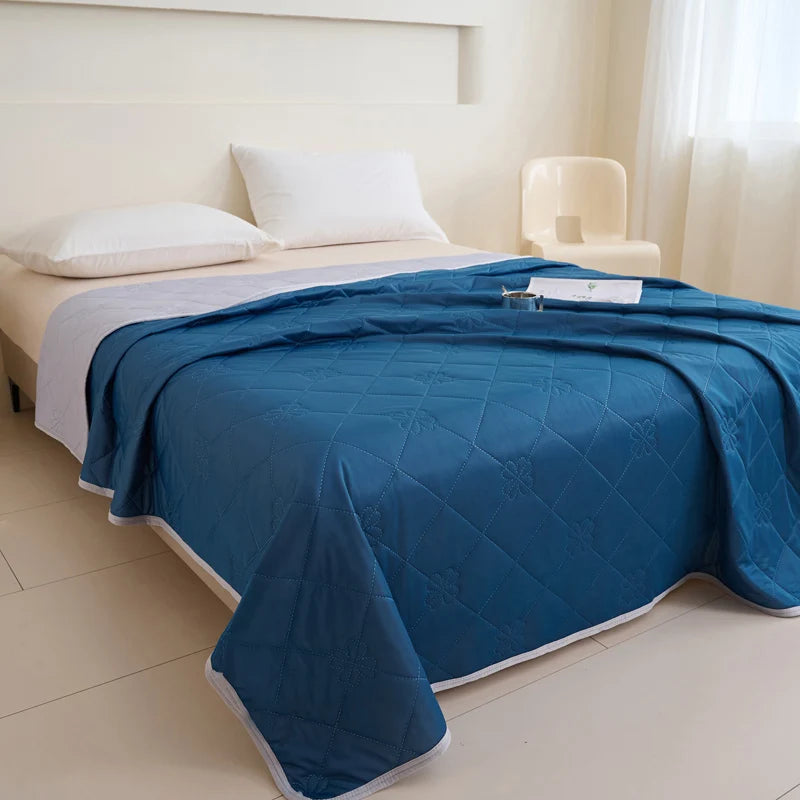 ROSEKIND Soft Cooling Blanket for Hot Sleepers, Thin Cold Lightweight for Sofa Bed Office, Absorbs Heat to Keep Cool for Summer