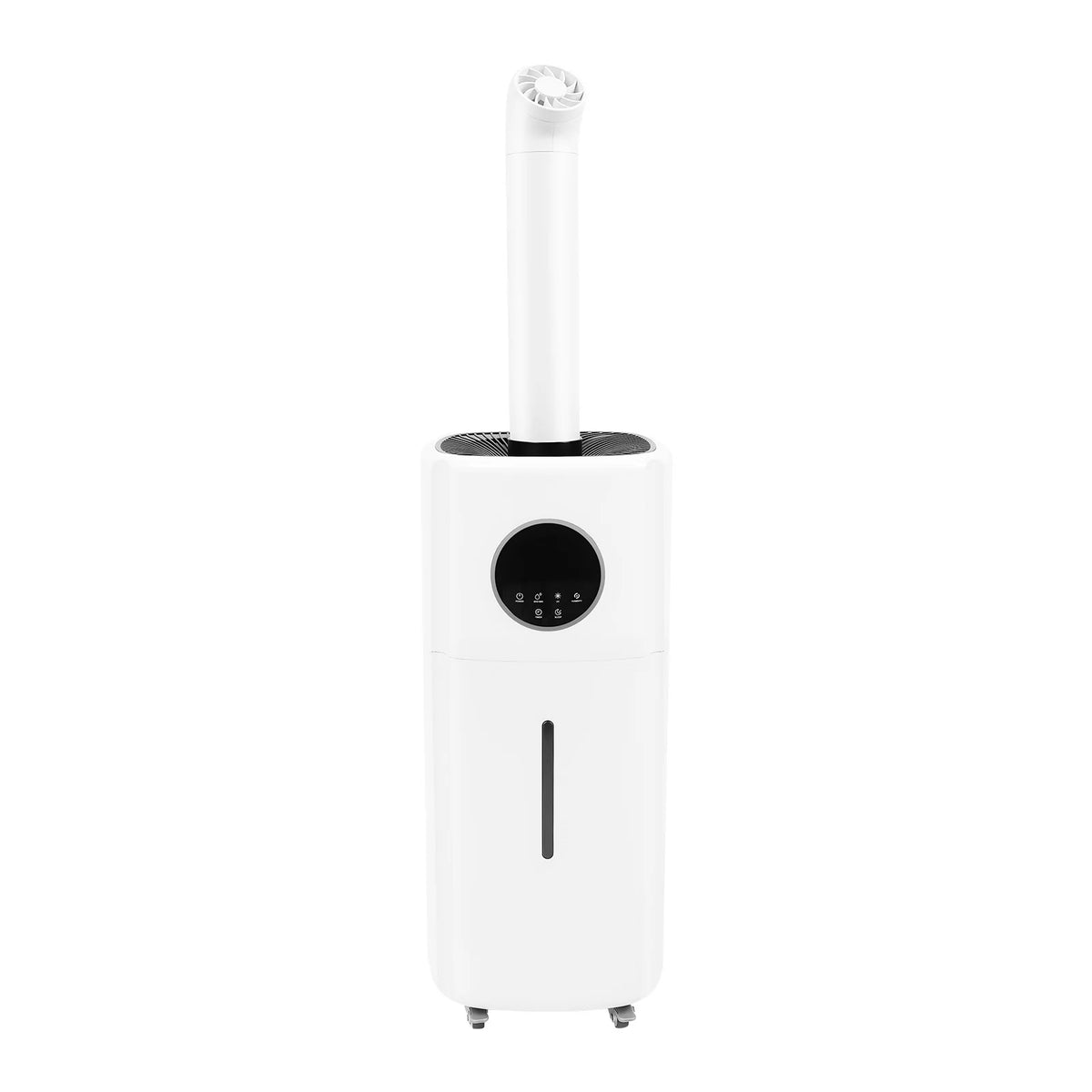 21L Large Humidifier, Commercial Humidifier, Humidifiers for Large Room, Cool Mist Top Fill Humidifier with 3 Mist Levels, Dual 360° Nozzles, Wheels & Remote Control