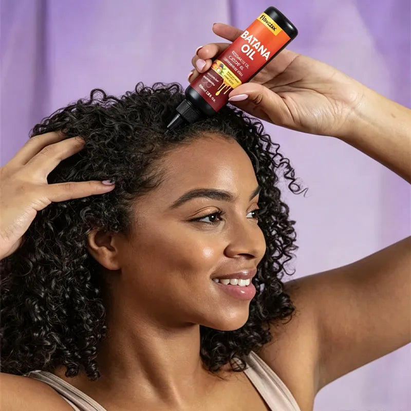 2PCS 7 In 1 Biotin & Rosemary Hair Oil, Enriched With Biotin, Keratin, Batana Oil, Jojoba Oil, And Other Hair, Nourishing Ingredients, Lightweight, 72-hour Moisture, 100ml, Perfect Valentine's Day And Mother's Day Gift For Bo
