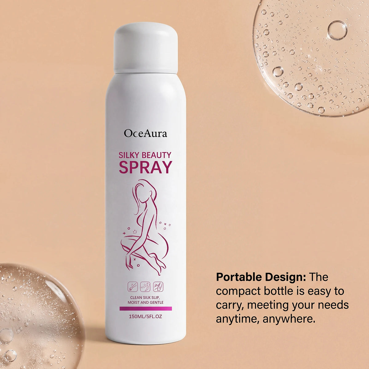 150ML Body Hair Remover Spray Gentle Formula Moisturizing Skin Enhance Smoothness Lightweight Soothing Discomfort Refreshing Non-stciky Hair Removal Spray