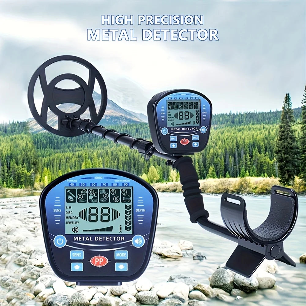 Professional Underground Metal Detector Multi-Mode Gold Detector Portable for Outdoor Treasure Hunting Beach Adventure Archaeological Metal Detecting Equipment